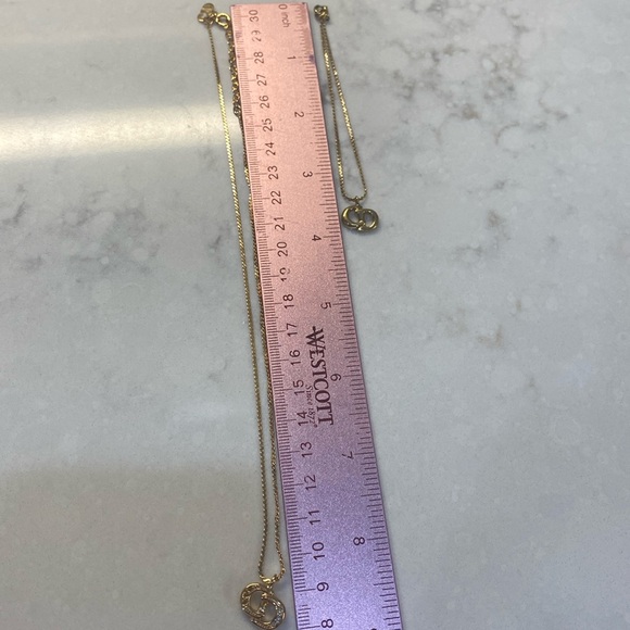 Christian Dior Necklace and Bracelet with a CD Velvet Pouch - Picture 8 of 8